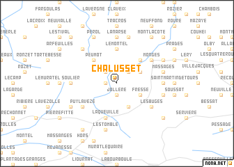 map of Chalusset