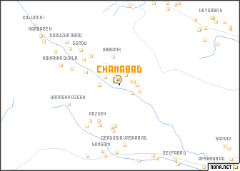 map of Chamābād