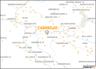 map of Cham Anjīr