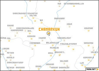 map of Chamar Kūh