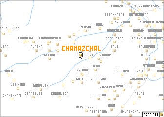 map of Chamāz Chāl