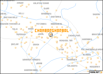 map of Chambar Gharbāl