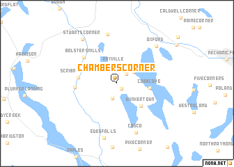 map of Chambers Corner
