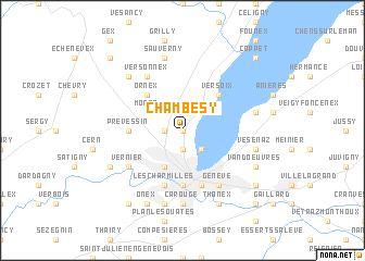 map of Chambésy