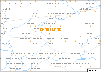 map of Chamblanc