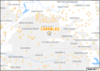 map of Chamblee