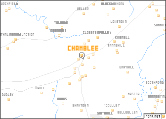 map of Chamblee