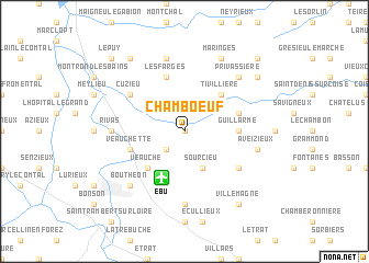 map of Chamboeuf