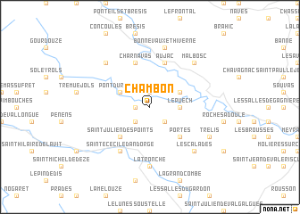 map of Chambon