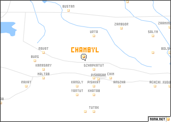 map of Chambylʼ