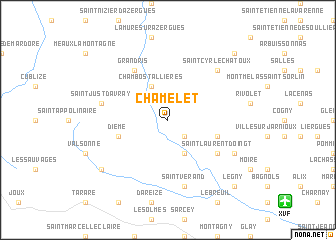 map of Chamelet