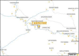 map of Cham-e Nār