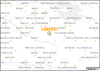 map of Chamery