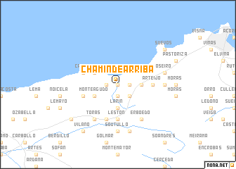 map of Chamín de Arriba
