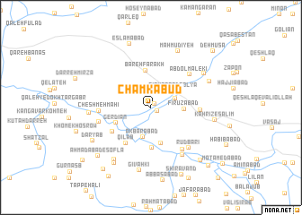 map of Cham Kabūd
