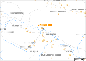 map of Cham Kalān