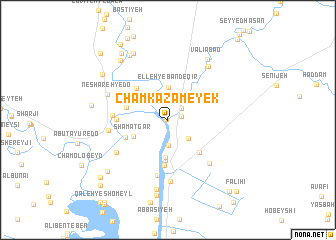 map of Cham Kazām-e Yek
