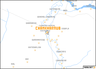 map of Cham Kharnūb