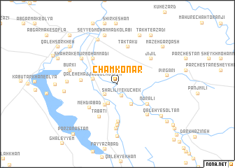 map of Cham Konār