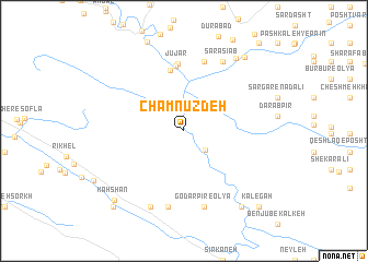 map of Cham Nūzdeh