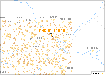 map of Chamoligaon