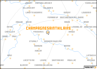 map of Champagné-Saint-Hilaire