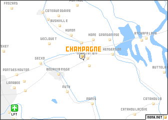 map of Champagne