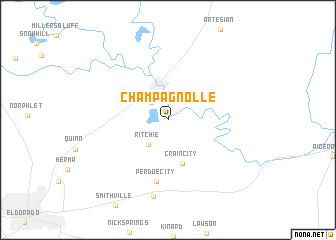 map of Champagnolle