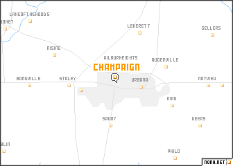 map of Champaign