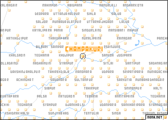 map of Chāmpākuri
