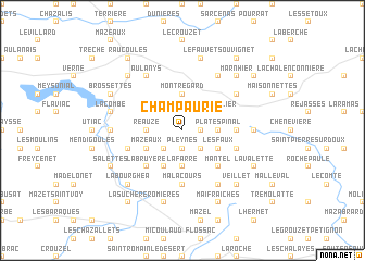 map of Champaurie