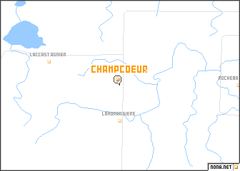 map of Champcoeur