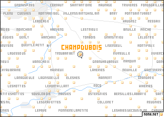 map of Champ du Bois