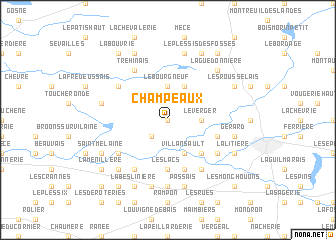 map of Champeaux