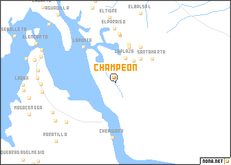 map of Champeón