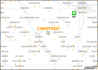 map of Champfrost