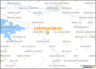 map of Champ Gerbeau