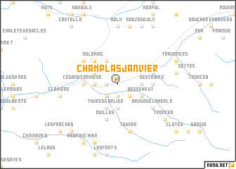 map of Champlas Janvier