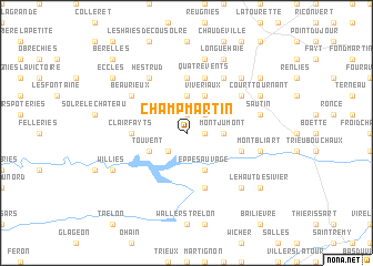 map of Champ Martin