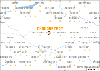 map of Champnétery