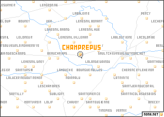 map of Champrépus