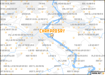 map of Champrosay