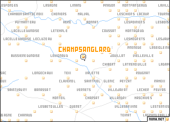 map of Champsanglard