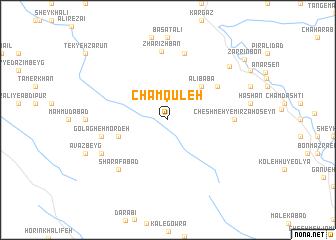 map of Cham Qūleh