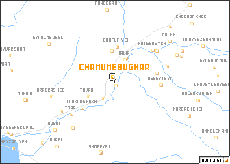 map of Chamūm-e Būghār