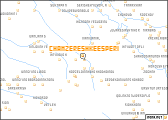 map of Cham Zereshk-e Esperī