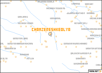 map of Cham Zereshk-e ‘Olyā