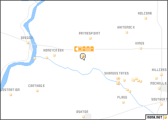 map of Chana