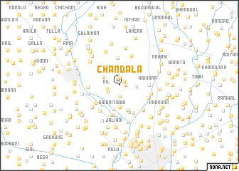 map of Chandāla