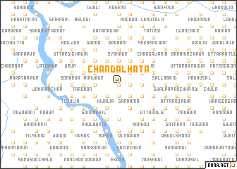 map of Chandālhāta